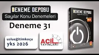 Sayılar Denemesi, Deneme Deposu, Deneme 1 #tytmatematik #yks #kpssmatematik
