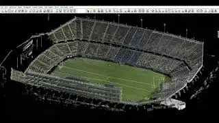 Leica Geo-systems Lidar Scan of UCONN Football stadium