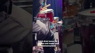 Quick 16th note groove lesson. #drumlessons #drummer #sessiondrummer #remoterecordingdrummer