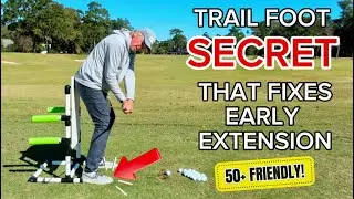 The Trail Foot SECRET that Fixes EARLY EXTENSION! #golfinstruction #golftips #golfswing 