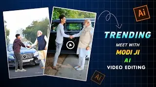 Handshake with Pm Modi ji Ai video editing | Modi ji car handshake Ai video editing | Ai video edit