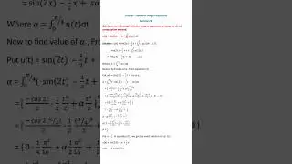 Solve Fredholm integral equation by using direct computation method #math #class#integral#derivative