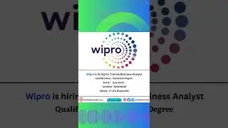 Wipro - Business Analyst Job Opportunity - Apply Now!