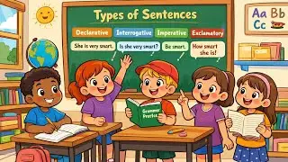 Types of Sentences in English | Declarative, Interrogative, Imperative & Exclamatory|English Grammar