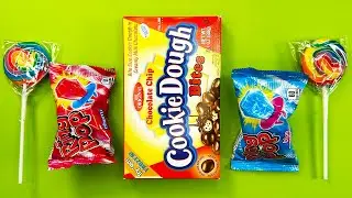 ASMR Candy Unboxing | Cookie Dough Bites, Ring Pop & Rainbow Lollipops
