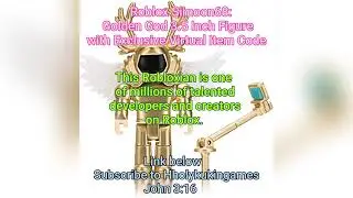 Roblox Simoon68: Golden God 3.5 Inch Figure with Exclusive Virtual Item Code #roblox #toys #code