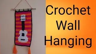 Crochet wall hanging picture tutorial using graph/ crochet home decor/ vinkam