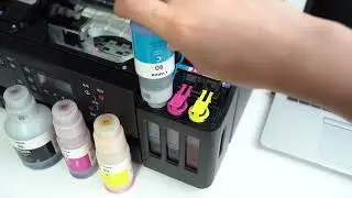 캐논 무한잉크 프린터 G6090 잉크 리필 방법