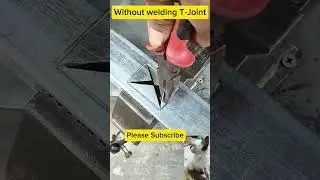 Easy connect box bar T- joint without welding  #weldingtipsandtricks #weldingmethods #tigweld #weld