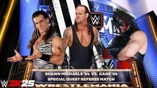 WWE 2k25 - Shawn Michaels '94 vs Kane '99: Special Guest Referee Undertaker at Wrestlemania 20