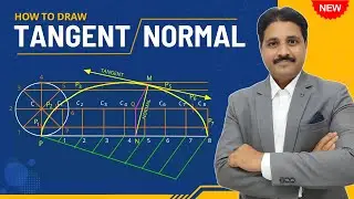 HOW TO DRAW TANGENT AND NORMAL TO A CYCLOID (NEW) | ENGINEERING DRAWING | ENGINEERING GRAPHICS