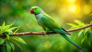 Talking & Playing Ringneck Parrot 🦜 Original Sound | Indian Ringneck Parakeet
