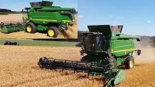 Gerste Dreschen (John Deere C670 HillMaster)