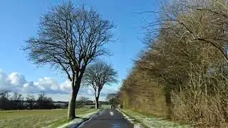 Driving in my car from St&oslash;rlinge to Snesere in Denmark. 4K. 2160p. 03/01-2026