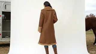 Women&rsquo;s Sherpa Lined Long Coat | Cozy Winter Outerwear | Vylaq