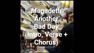 Megadeth - Another Bad Day (Intro, Verse + Chorus) #drums #shorts