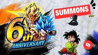 Epic 6th Anniversary Summons in Dragon Ball Legends! | DB Legends Summons Celebration 🌟