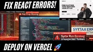 Fixing Key Props & Build Errors | E-commerce Website Deployment on Vercel