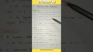 Class 7th | Maths | Setting upon equations | Student AI #student #maths #learning #ai