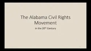 Alabama Civil Rights Movement