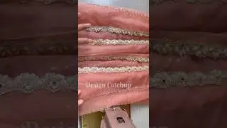 Latest dupatta design with lace #youtubeshorts #shorts