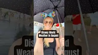 So what&rsquo;s the weather actually like at Disney in August?🤨☔️☀️ #disneytipsandtricks #disneyworld