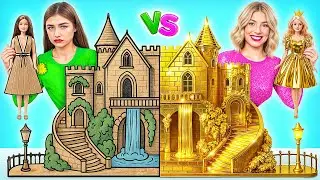 Строим Удивительный Кукольный Домик Дорогой vs Дешевый Челлендж | Смешные Моменты от Super Hyper DO