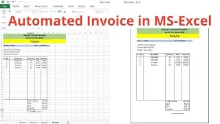 Fully Automated Invoice in MS Excel | Multi Rate GST Invoice Bill in MS-Excel in Hindi | MS-Excel