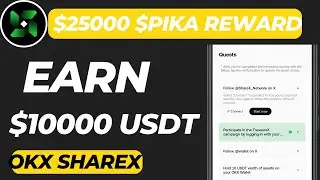 Pikamon Game $25000 Reward 🔥 || Free OG NFT || OKX ShareX Event $100K Reward|| Free Mystery Box||