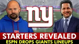 Giants Starting Lineup REVEALED By ESPN Before NFL Training Camp | NY Giants Rumors & News