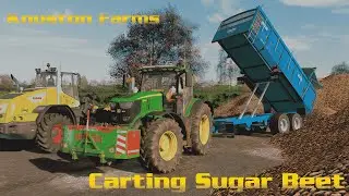 Carting Sugar Beet | Knuston Farms | Farming Simulator 22 | Time-lapse |
