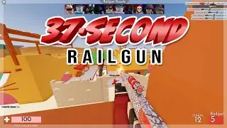 SPEEDRUN ON SANDTOWN 37-sec Railgun (roblox arsenal)