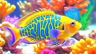 Aquarium 4K VIDEO (ULTRA HD) - Beautiful Coral Reef Fish & Jellyfish - Soothing Music for Sleep #8