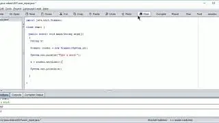 Getting Input from User using Dr. Java