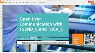 💢 TIA PORTAL: Basic Examples for Open User Communication (OUC)