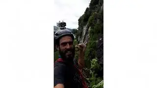 First climbing route in Sete cidades Azores Sao.Miguel