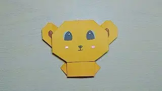 How to origami paper bear DIY cute paper animal #origami #papercraft #craft #paperanimal