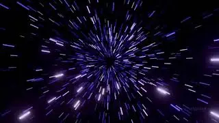 4K Warp Speed: Journey Through Glowing White, Blue & Purple Stars | Space Screensaver Experience