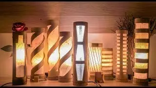 Handmade Bamboo Bedroom Lamp, Table Lamps, Desk Lamps, For Living Room and Bedroom