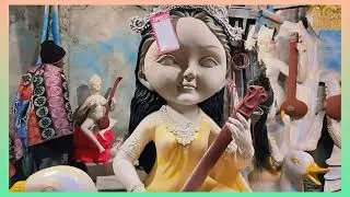 দমদম আর. এন. গুহ রোড (গরুয়া হাটা) মা সরস্বতী ঠাকুর দেখতে গেলাম । বীণাপাণি দেবী মা সরস্বতী  ২০২৬ ।