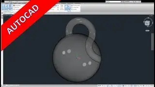 Userwish - Ball with handle (kettlebell) - Autocad 2019 Training - Part Design