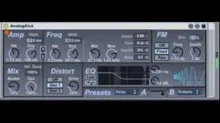 AnalogKick: a free kick drum synth for MaxForLive