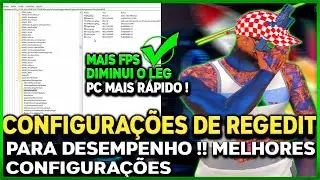 COMO AUMENTAR MUITO SEU FPS NO GTA V RP/FIVEM 2023 | COMO CONFIGURAR REGEDIT | COMO OTIMIZAR O PC