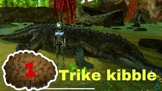 HOW TO TAME SARCO(crocodile) TRIKE KIBBLE✅|ARK| EP50