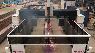Double Station h Beam Laser Cutting Machine