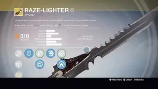 Destiny Raze-Lighter Exotic Sword Review + Gameplay
