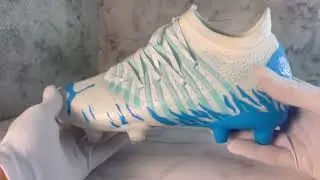 Футбольная обувь. Бутсы Puma Future Z 1.3 голубой/белый