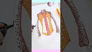 Pantoni camicia fantasia Figurino  Fashion Illustration disegno Patoo74 | Drawing Timelapse
