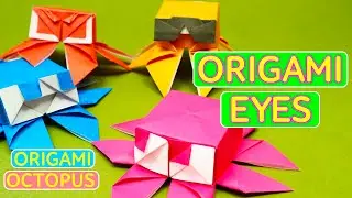 Easy origami eyes for octopus (Yakomoga)
