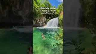 One of the most underrated waterfall hikes in Arizona!💧🌿🥾 Have you been to Fossil Creek?